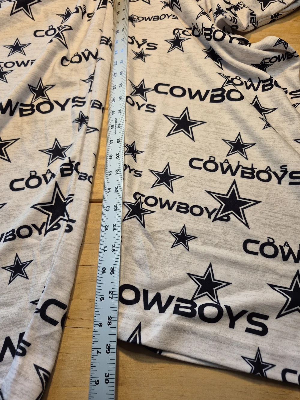 Team Apparel Cowboys Lounge Pants in Cream with Black Stars
